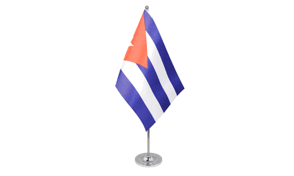 Cuba Satin Table Flag
